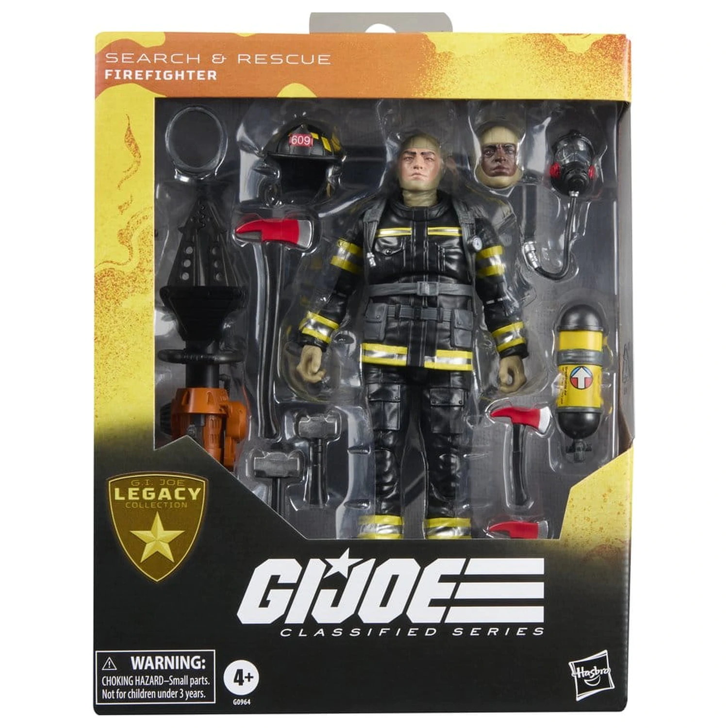 G.I. Joe Classified Series Legacy Collection Actionfigur Search & Rescue Firefighter 15 Zentimeter Produktfoto