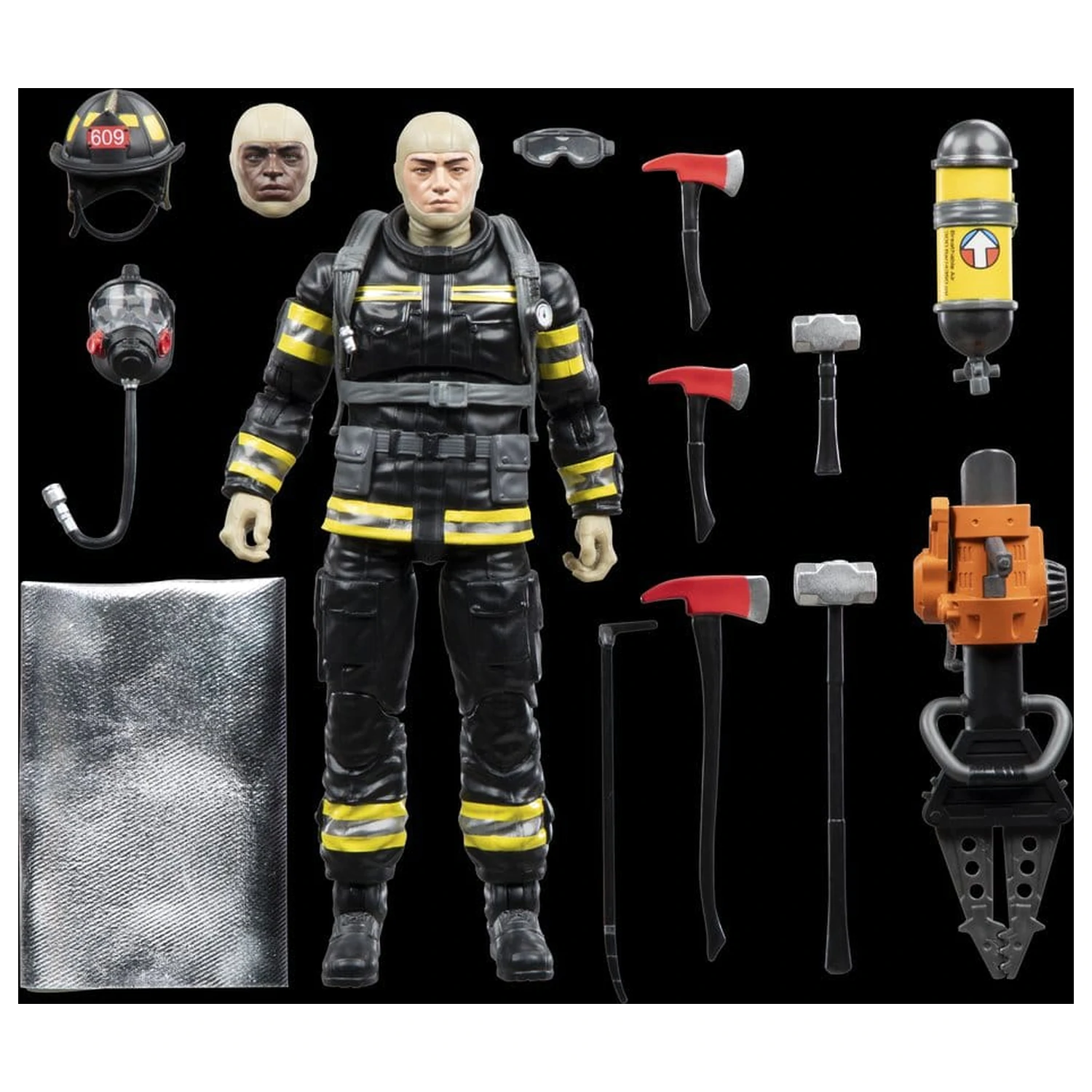 G.I. Joe Classified Series Legacy Collection Actionfigur Search & Rescue Firefighter 15 Zentimeter Produktfoto