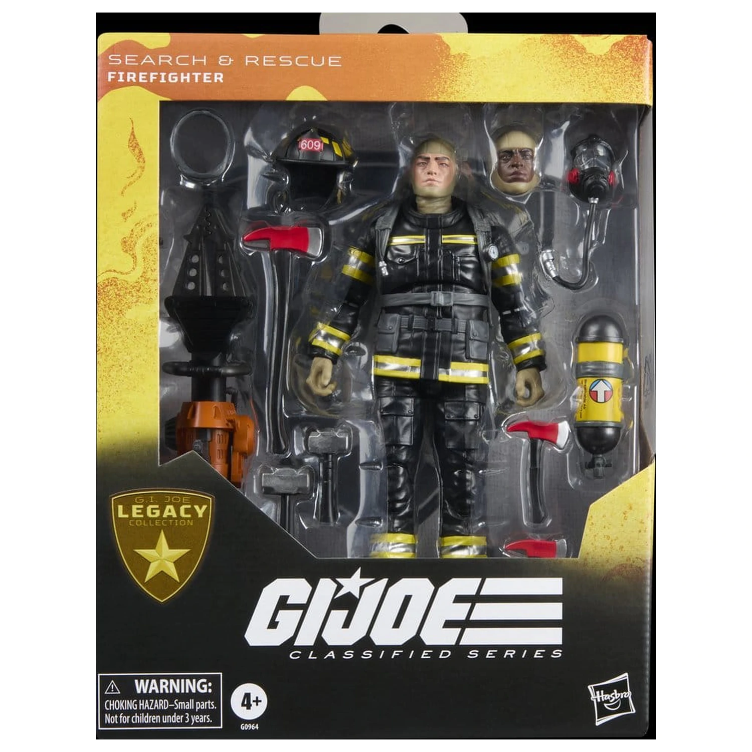 G.I. Joe Classified Series Legacy Collection Actionfigur Search & Rescue Firefighter 15 Zentimeter Produktfoto