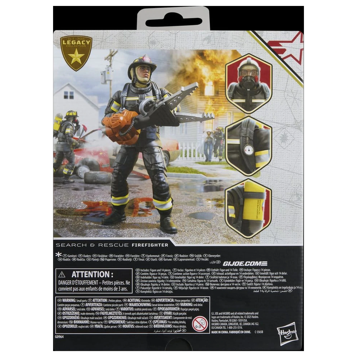 G.I. Joe Classified Series Legacy Collection Actionfigur Search & Rescue Firefighter 15 Zentimeter Produktfoto