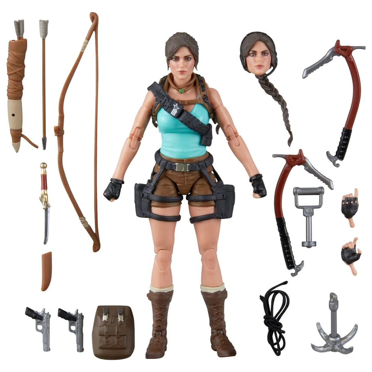 G.I. Joe Classified Series Retro Cardback Collaborative Actionfigur Lara "Tomb Raider" Croft 15 cm Produktfoto