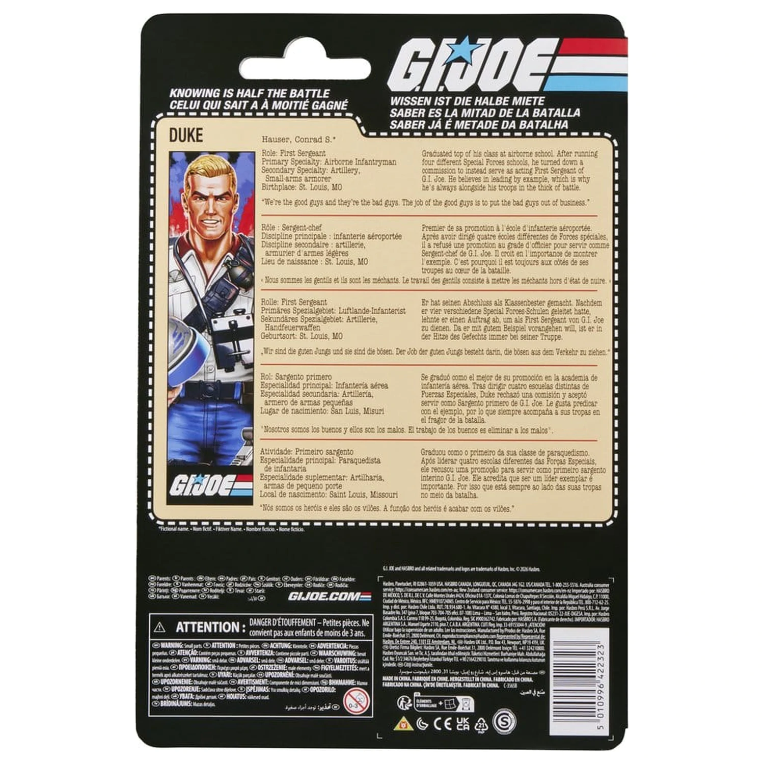 G.I. Joe Classified Series Retro Actionfigur Duke 15 cm Produktfoto