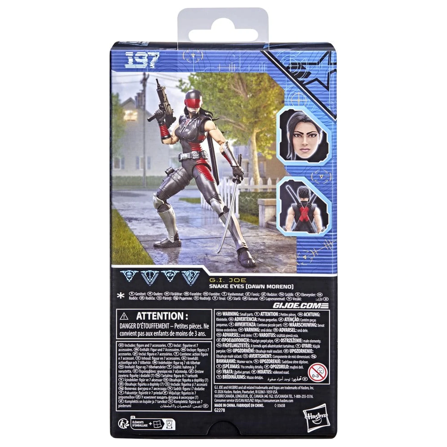 G.I. Joe Classified Series Action Figur Snake Eyes (Dawn Moreno) 15 cm Produktfoto