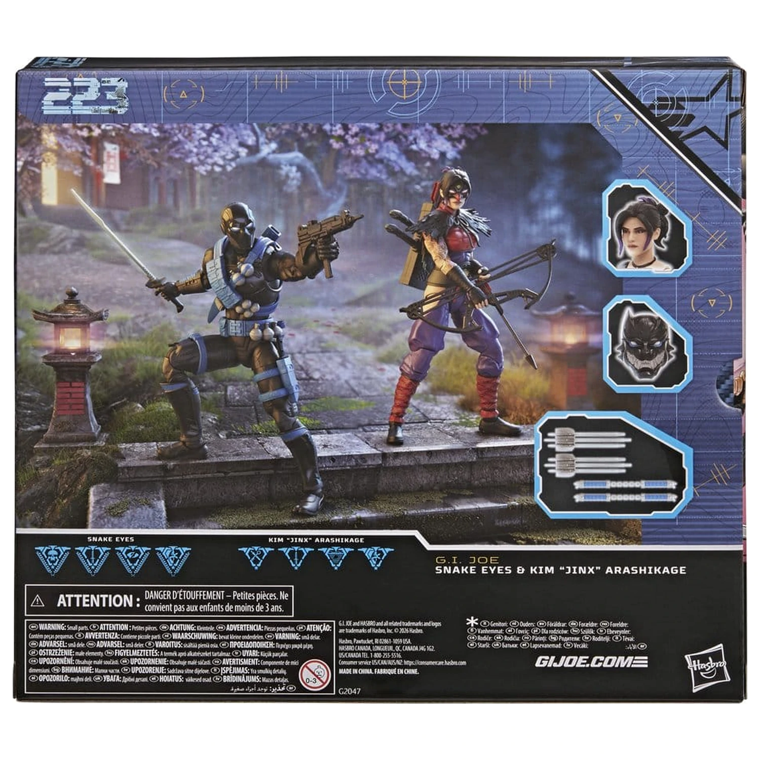 G.I. Joe Classified Series Actionfiguren 2er-Pack Snake Eyes & Kim "Jinx" Arashikage 15 cm Produktfoto
