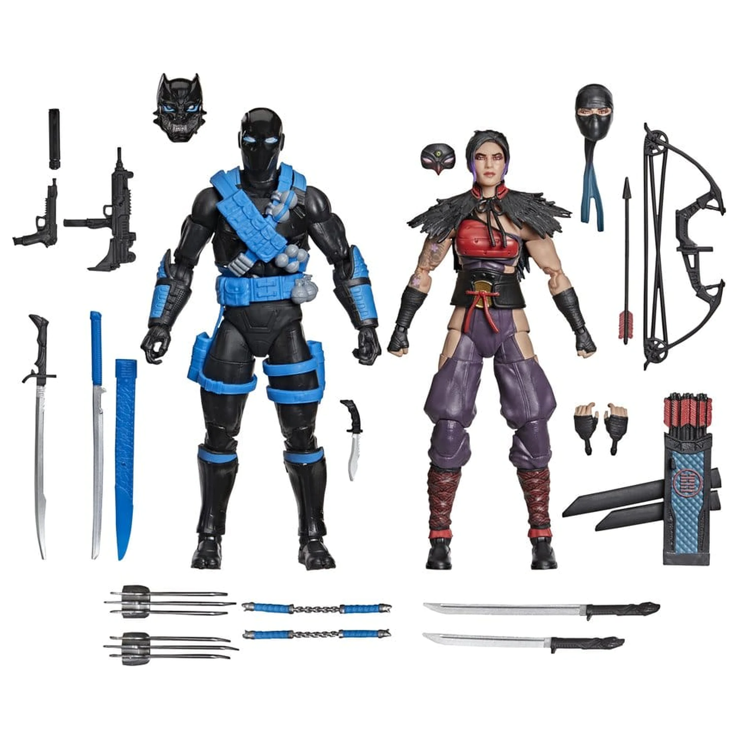 G.I. Joe Classified Series Actionfiguren 2er-Pack Snake Eyes & Kim "Jinx" Arashikage 15 cm Produktfoto
