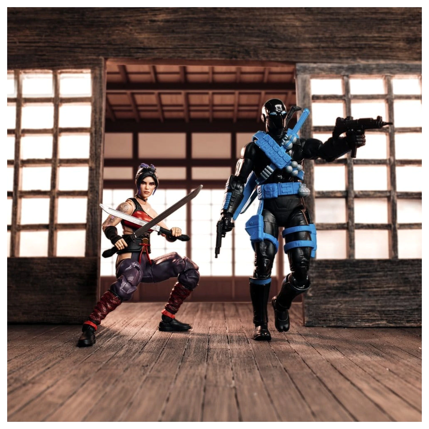 G.I. Joe Classified Series Actionfiguren 2er-Pack Snake Eyes & Kim "Jinx" Arashikage 15 cm Produktfoto