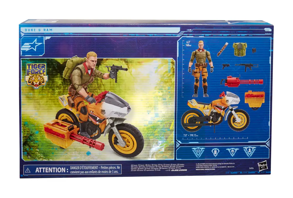 G.I. Joe Classified Series Tiger Force Actionfigur mit Fahrzeug 2022 Duke & Ram 15 cm Produktfoto