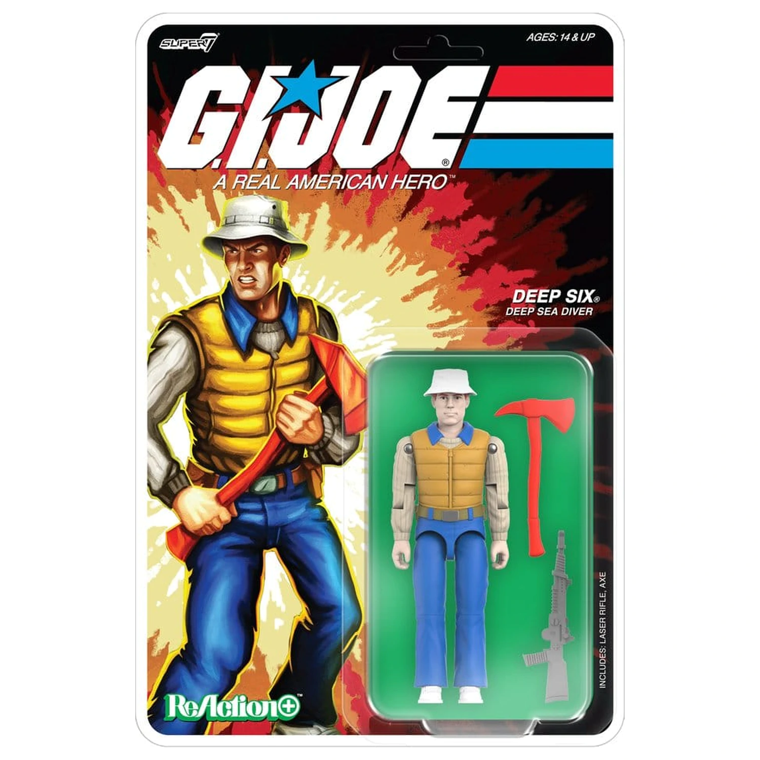G.I. Joe (Comic) ReAction+ Action Figur Wave 09 Deep Six Produktfoto