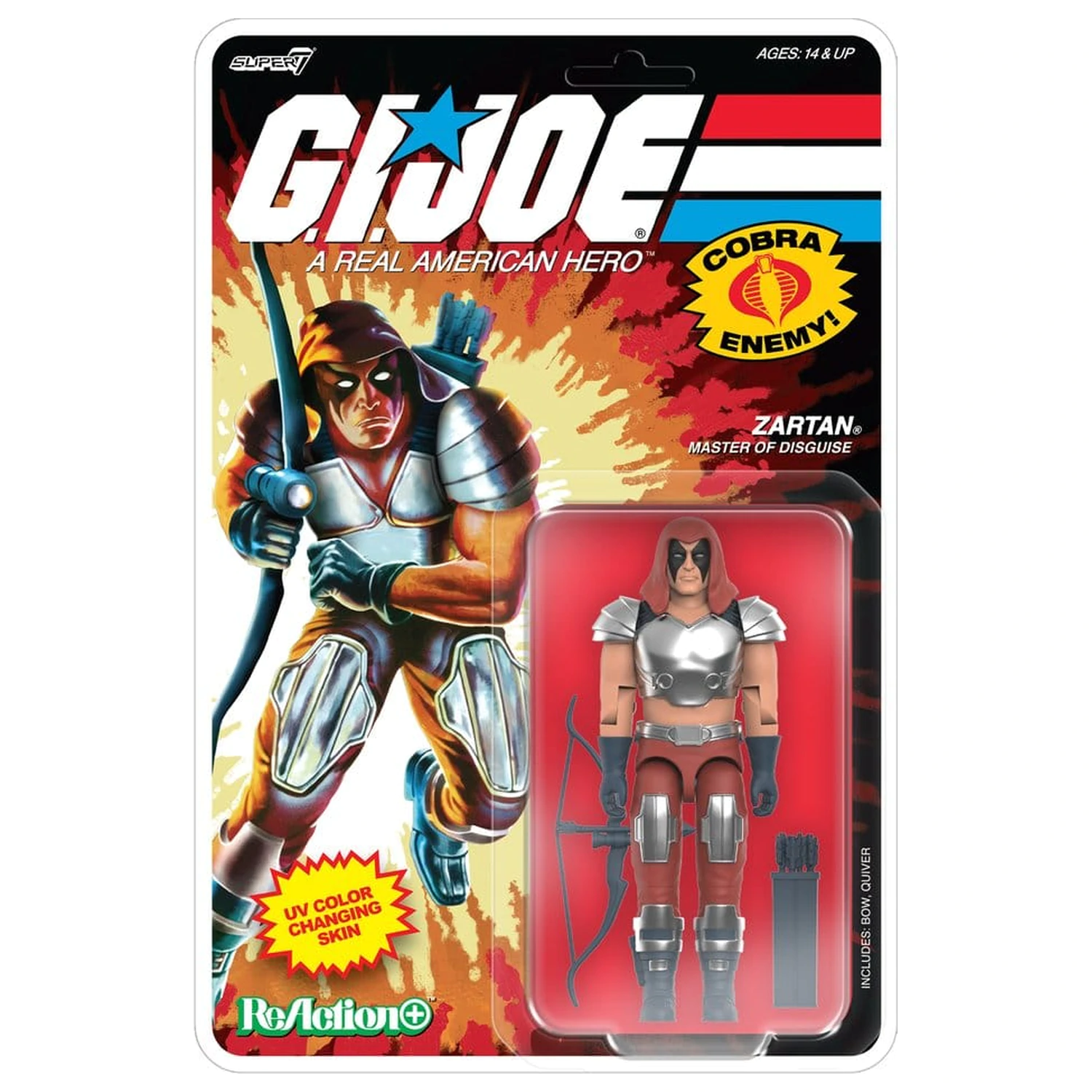 G.I. Joe (Comic) ReAction+ Action Figur Welle 09 Zartan Produktfoto
