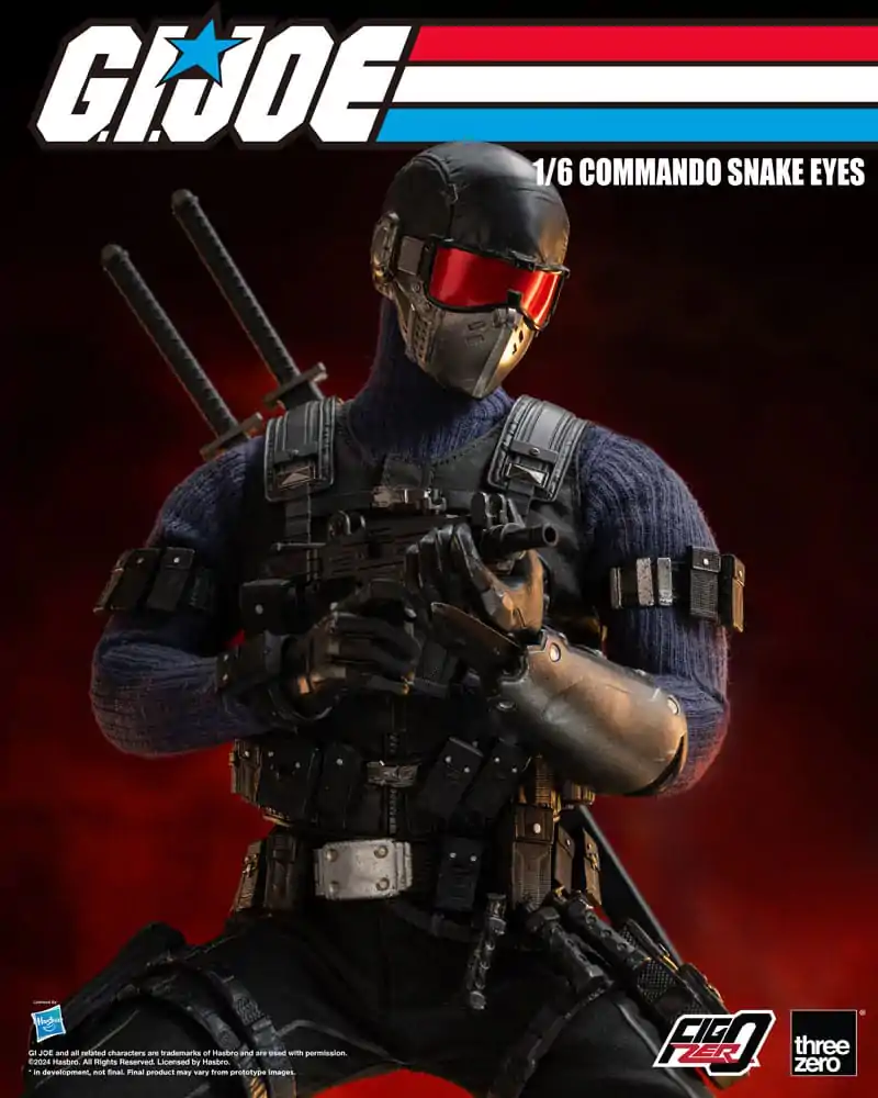 G.I. Joe FigZero Actionfigur 1/6 Commando Snake Eyes 30 cm termékfotó