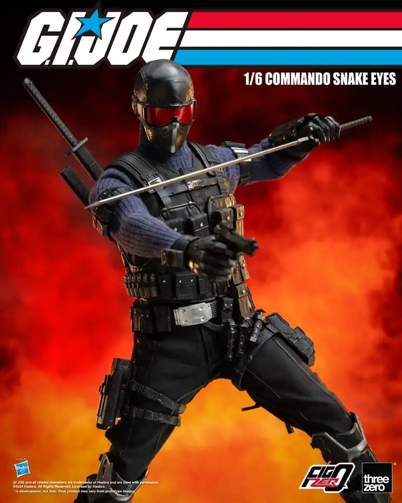 G.I. Joe FigZero Actionfigur 1/6 Commando Snake Eyes 30 cm termékfotó