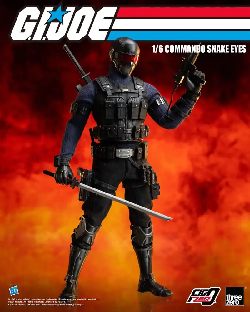 G.I. Joe FigZero Actionfigur 1/6 Commando Snake Eyes 30 cm termékfotó