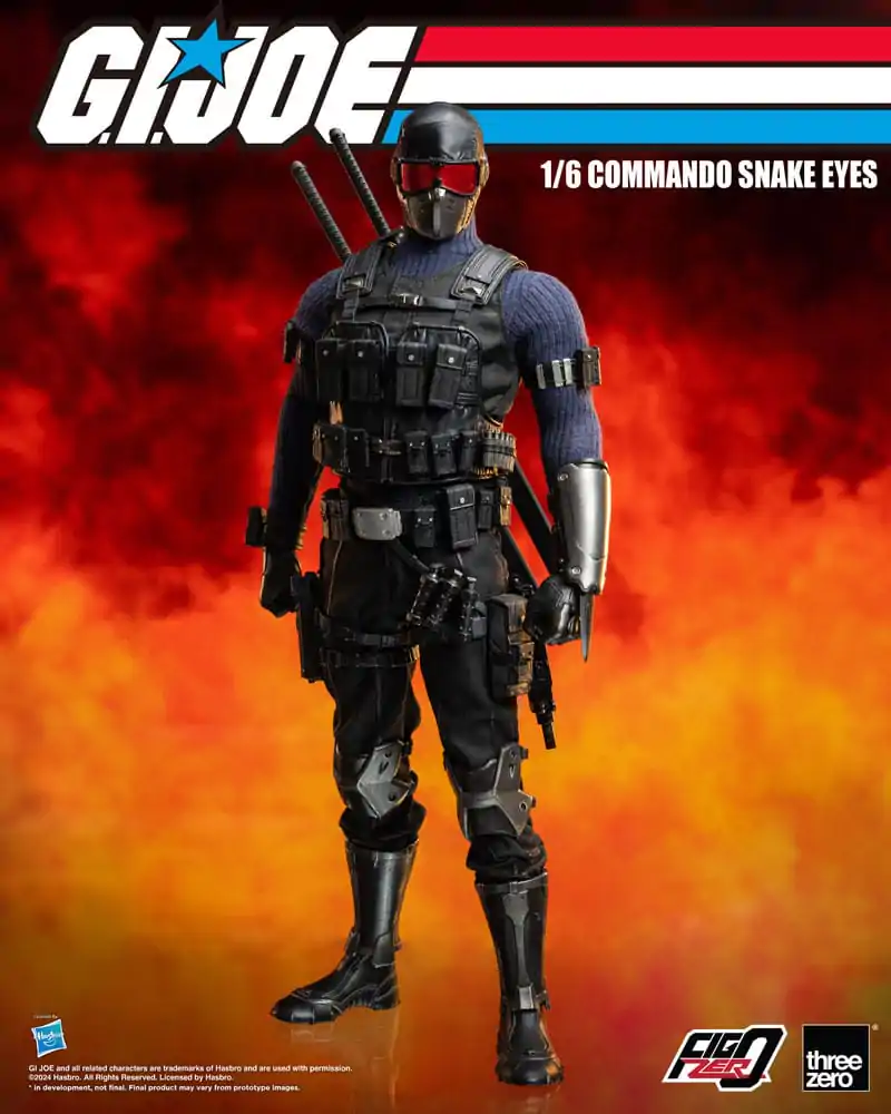 G.I. Joe FigZero Actionfigur 1/6 Commando Snake Eyes 30 cm termékfotó