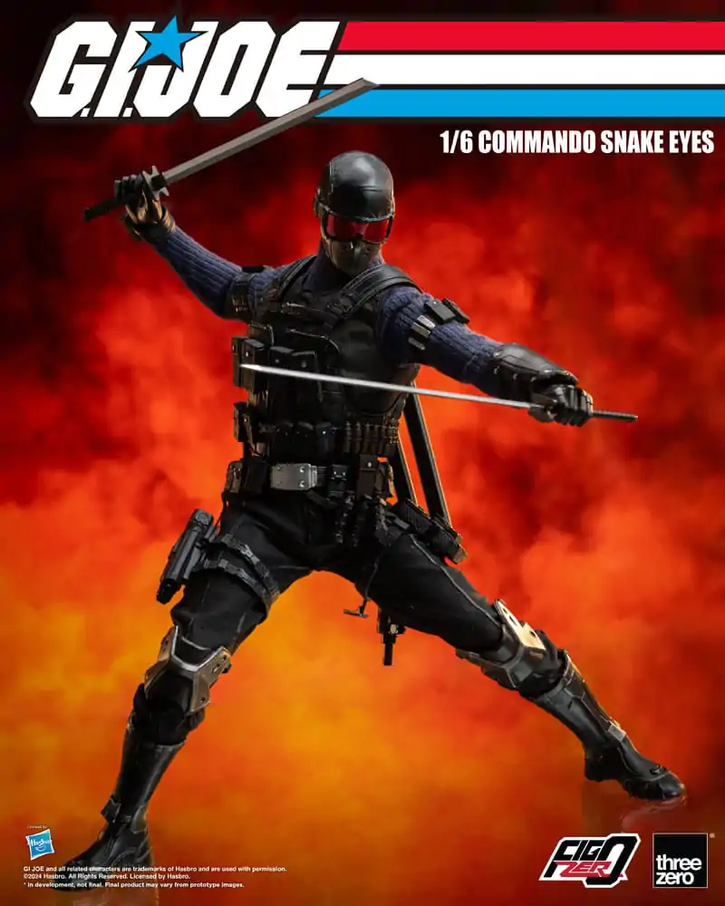 G.I. Joe FigZero Actionfigur 1/6 Commando Snake Eyes 30 cm termékfotó