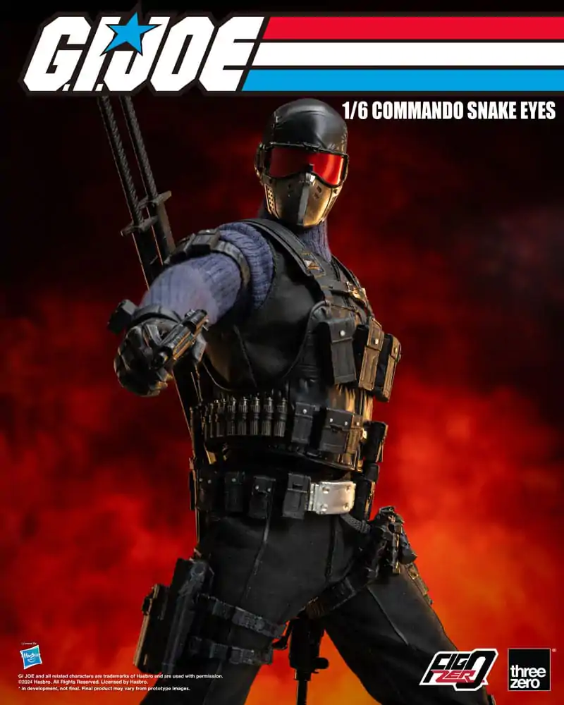 G.I. Joe FigZero Actionfigur 1/6 Commando Snake Eyes 30 cm termékfotó