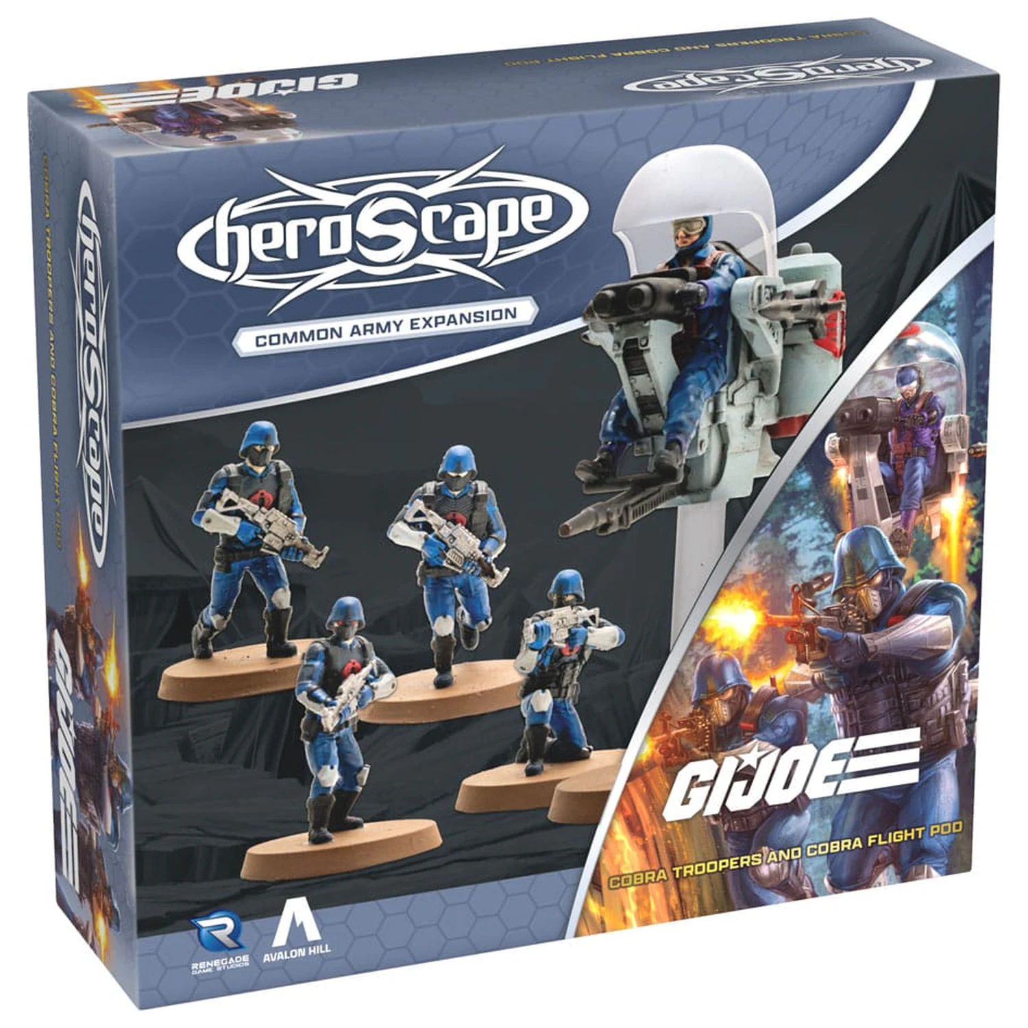 G.I.Joe Heroscape Armee Erweiterung Cobra Troopers & Cobra Flight Pod (Common) *English Version* Produktfoto