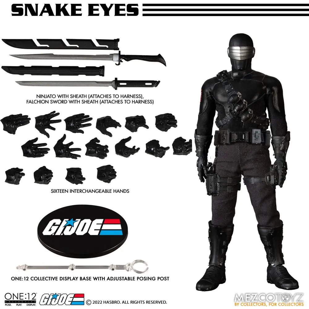 G.I. Joe Actionfigur mit Leuchtfunktion 1/12 Snake Eyes Deluxe Edition 17 cm termékfotó