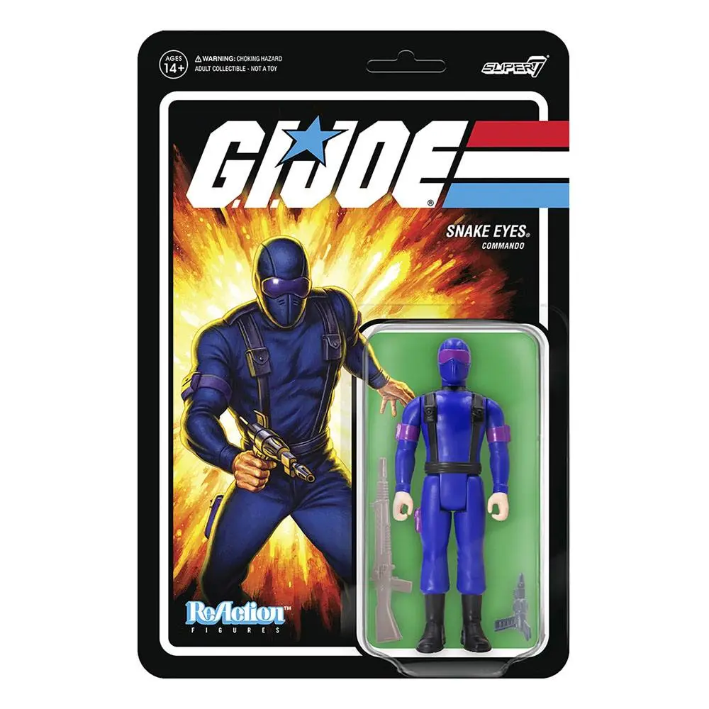 G.I. Joe ReAction Actionfigur Snake Eyes (RAH) 10 cm Produktfoto