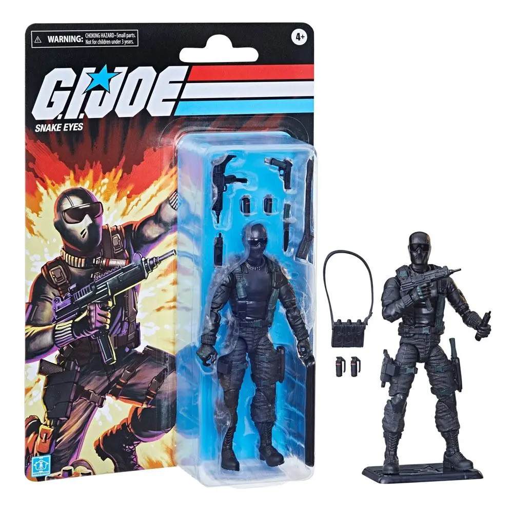 G.I. Joe Retro Collection Actionfigur Snake Eyes 15 cm Produktfoto