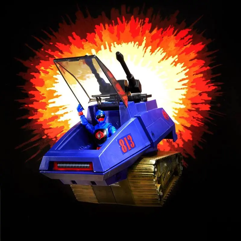 G.i. Joe Retro Fahrzeug +  H.I.S.S. III Cobra Rip It set Figur Produktfoto