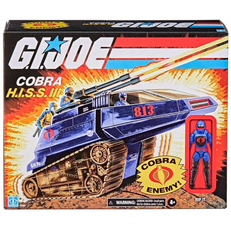 G.i. Joe Retro Fahrzeug +  H.I.S.S. III Cobra Rip It set Figur Produktfoto