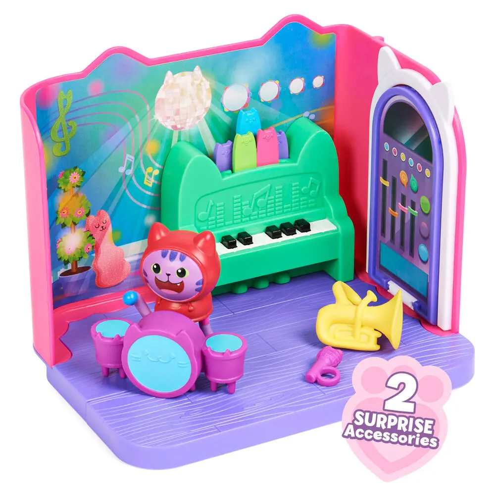 Gabbys Dollhouse Daniel James Catnips Groovy Music Room Speilset termékfotó