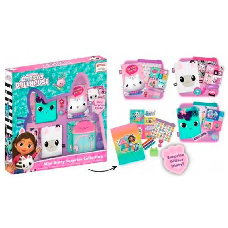 Gabbys Dollhouse Mini Tagebuch set Produktfoto
