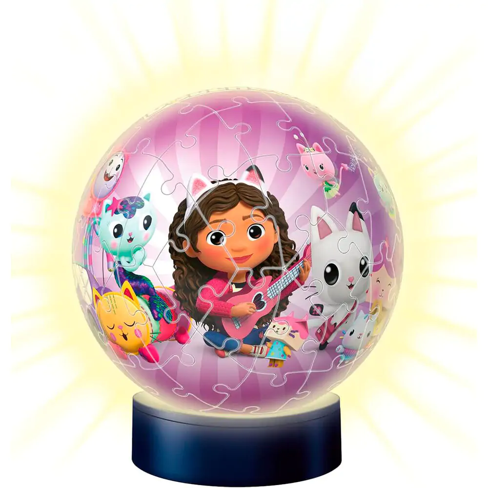 Gabbys Dollhouse 3D Lampe Nachtlicht-Puzzle 74St Produktfoto