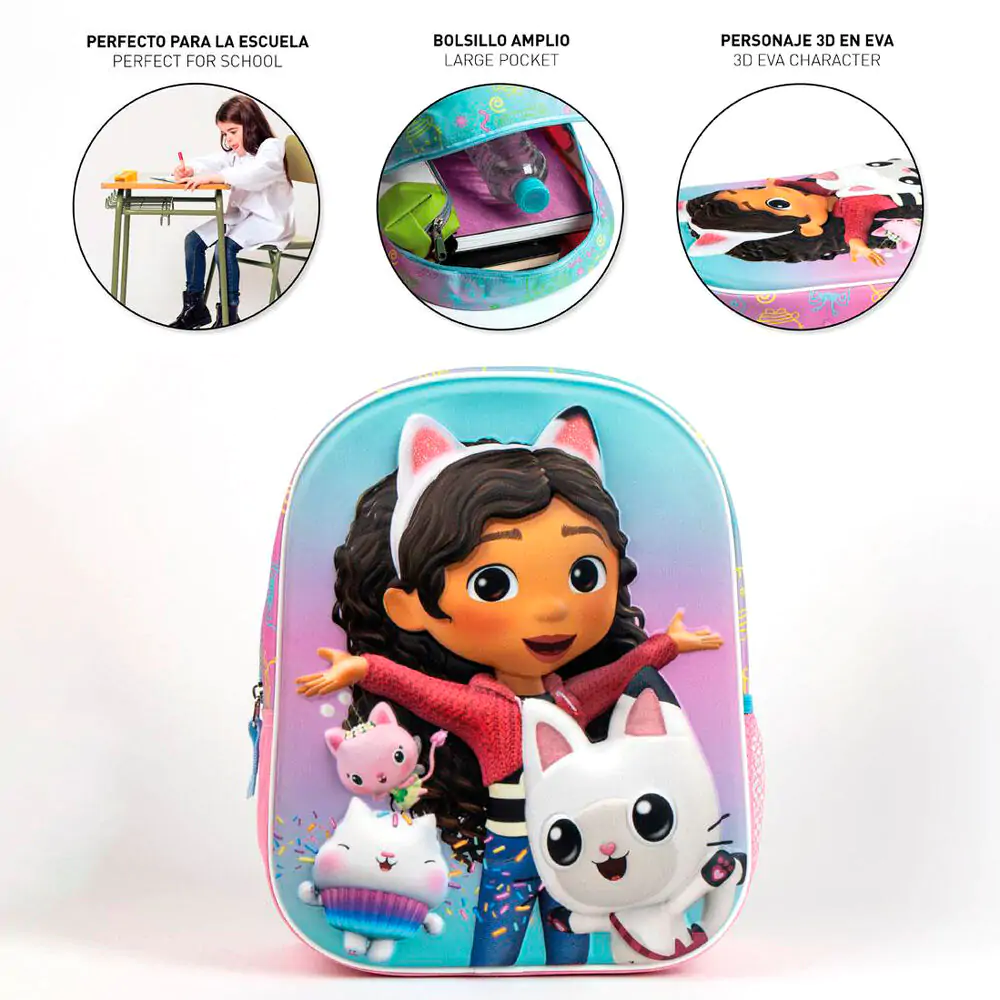 Gabbys Dollhouse 3D Rucksack 31cm Produktfoto