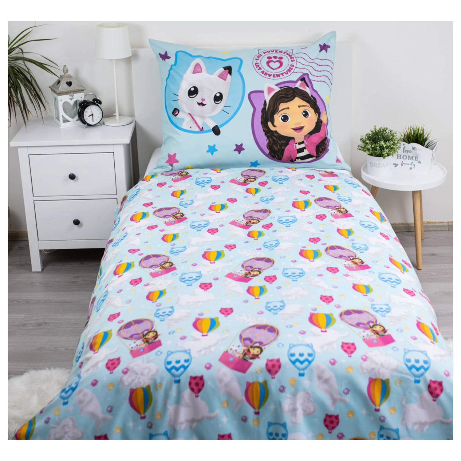 Gabby's Dollhouse Ballon Bettbezug Produktfoto