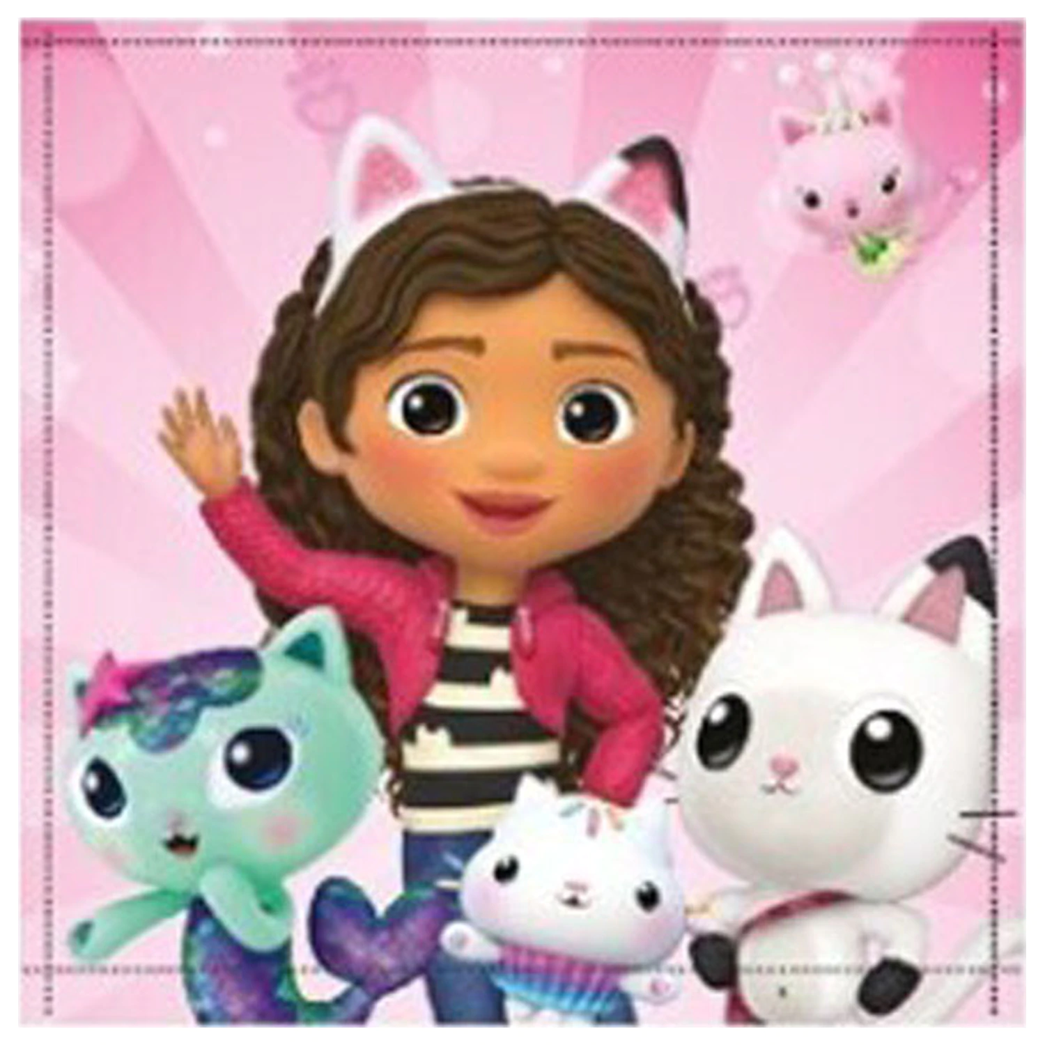 Gabi's Dollhouse Cat World Handtuch, Gesichtstuch, Handtuch 30x30cm Produktfoto