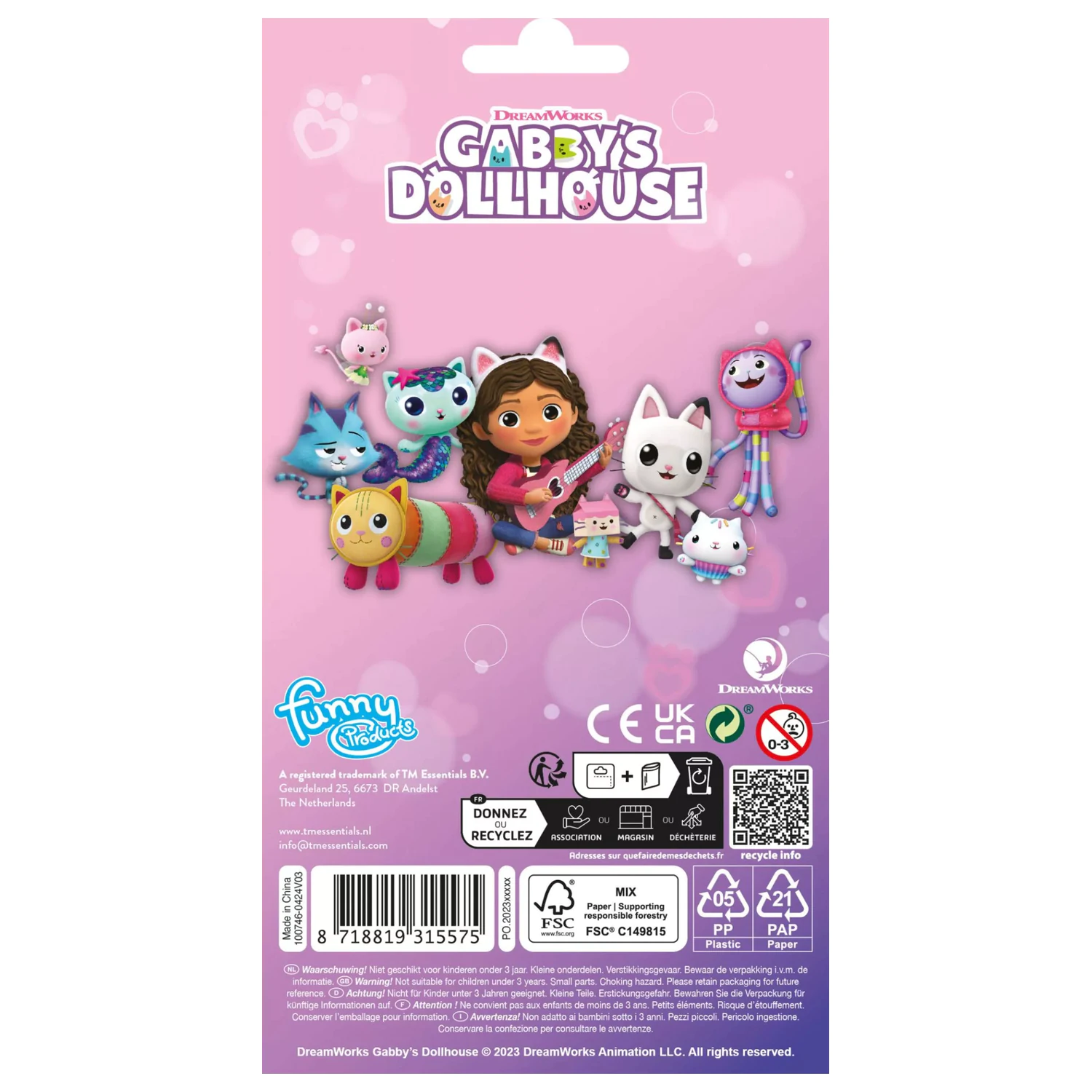 Gabi's Dollhouse Gabby's Dollhouse Katzen Glitter Aufkleber Set Produktfoto