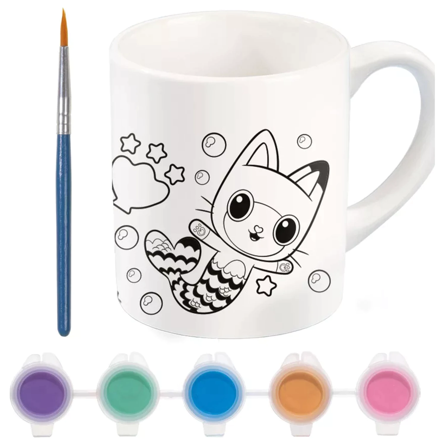 Gabi's Dollhouse Cats Paintable Porzellanbecher 235 ml Produktfoto
