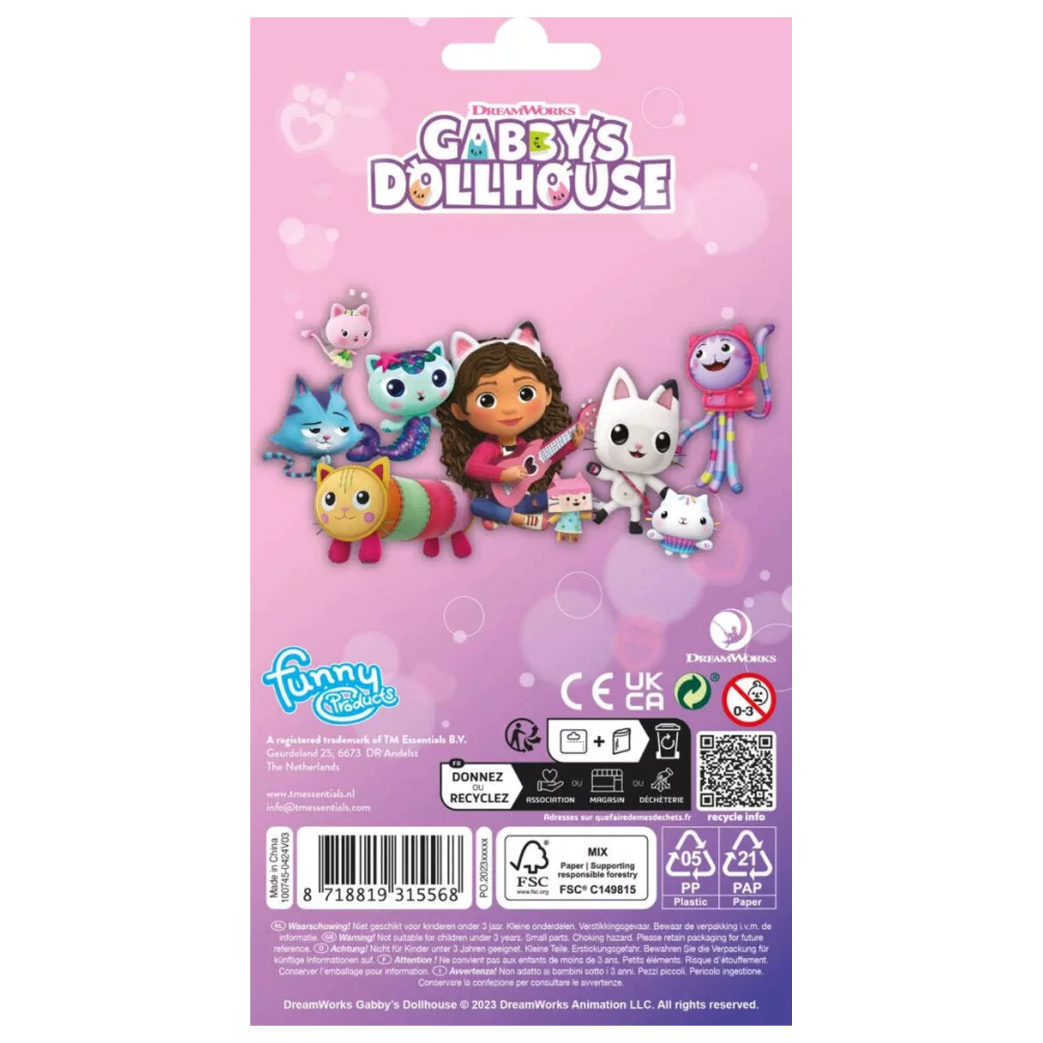 Gabi's Dollhouse Cats Aufkleber Produktfoto