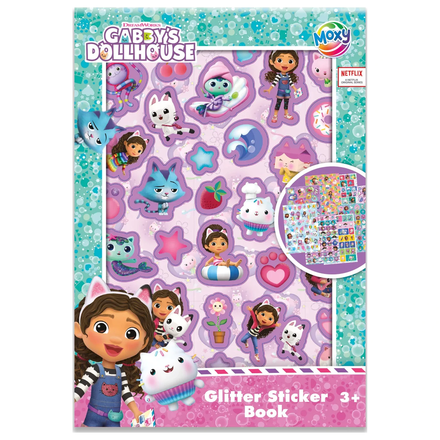 Gabi's Dollhouse Cats Sticker Pack 8 Bögen Produktfoto