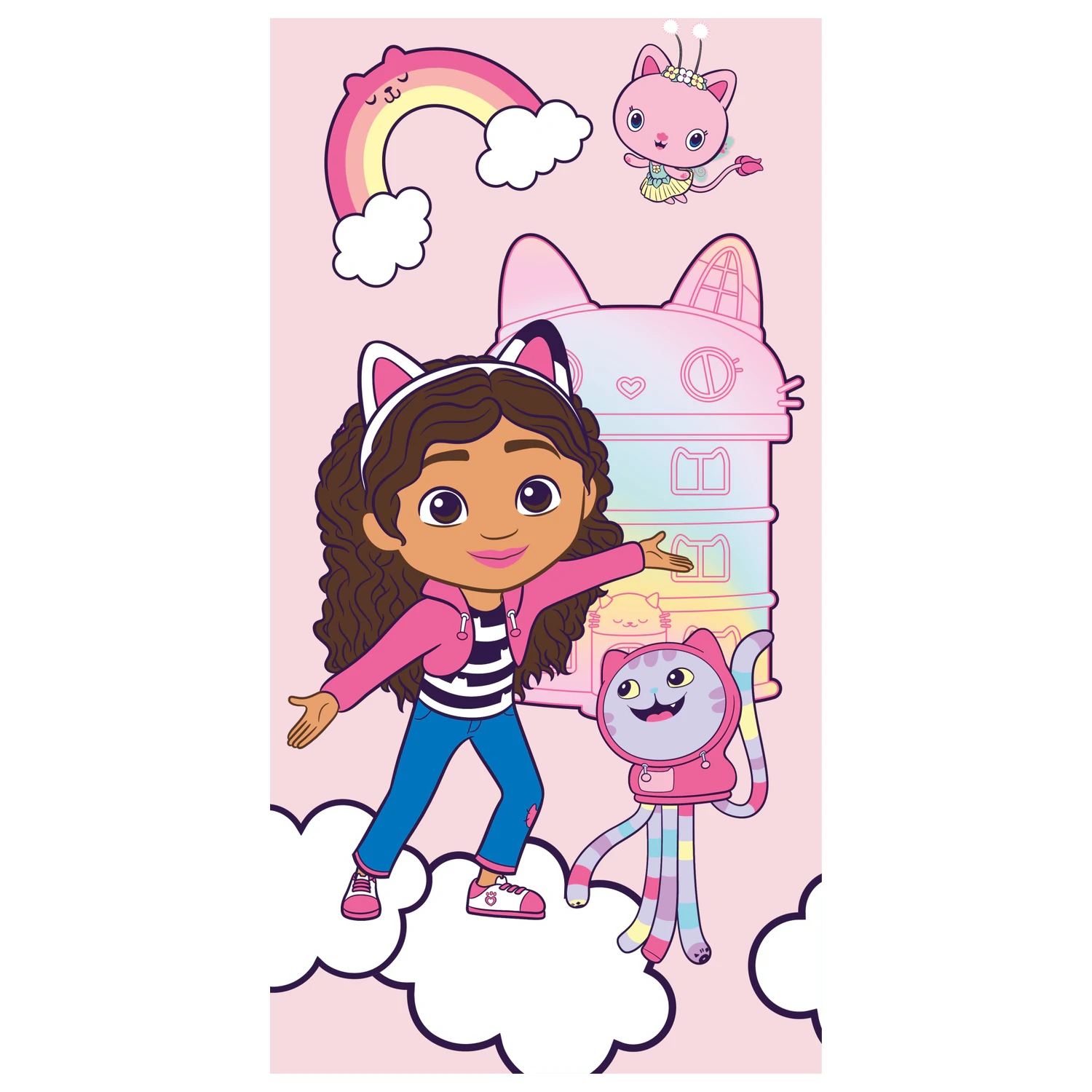 Gabi's Dollhouse Dreamland Handtuch Produktfoto