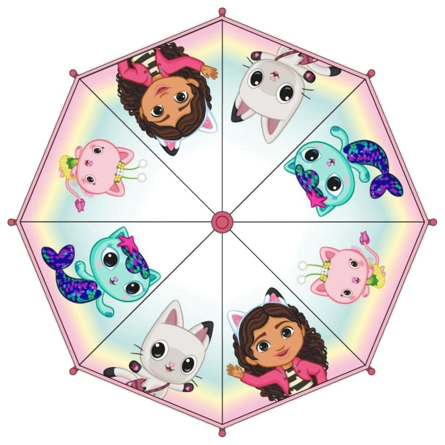 Gabbys Dollhouse manueller Regenschirm 45 Zentimeter Produktfoto