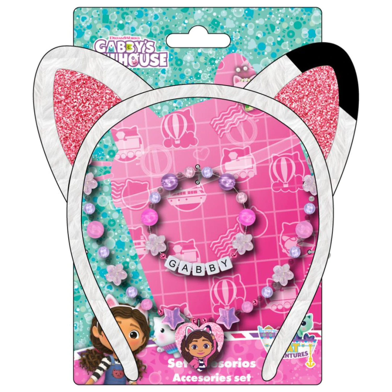 Gabi's Puppenhaus Blume Schmuck und Stirnband Set Produktfoto