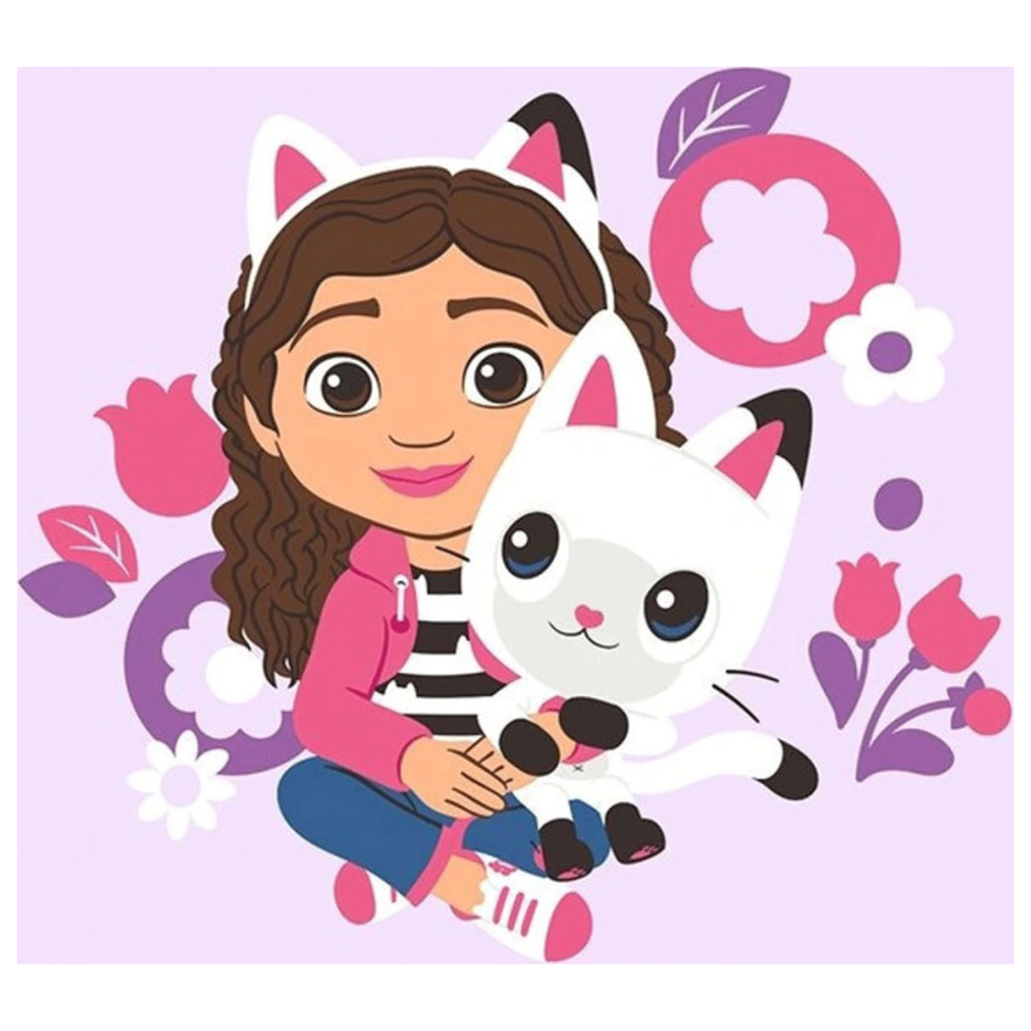 Gabi's Dollhouse Flowers Handtuch, Gesichtstuch, Tuch Produktfoto