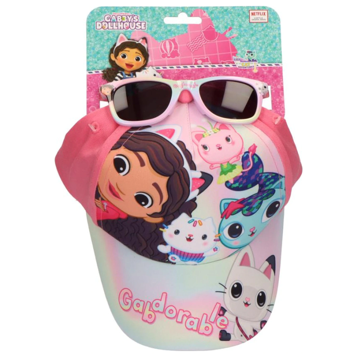 Gabi's Dollhouse Gabdorable Sonnenbrillen und Baseballkappe Set Produktfoto