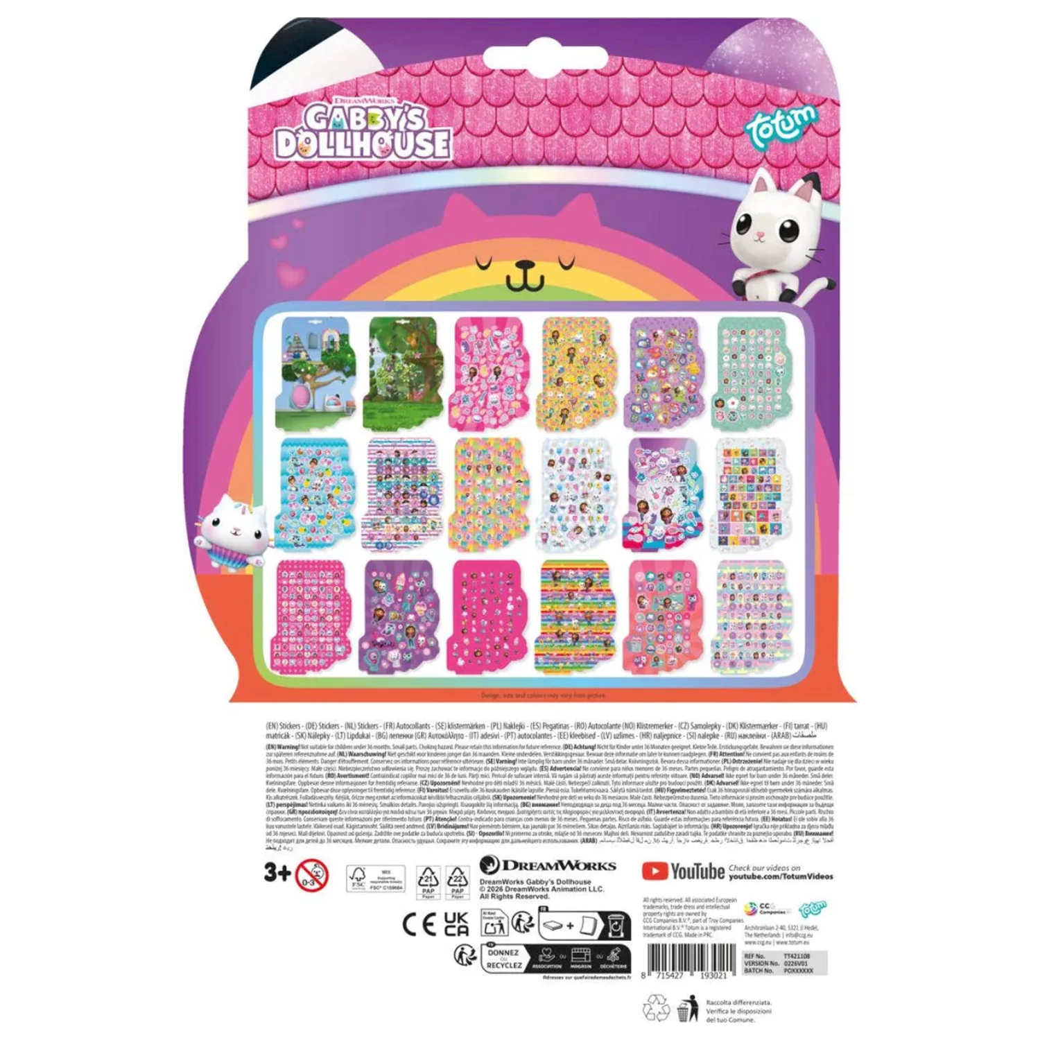 Gabi Puppenhaus Happy Shape A4 Sticker Album Produktfoto