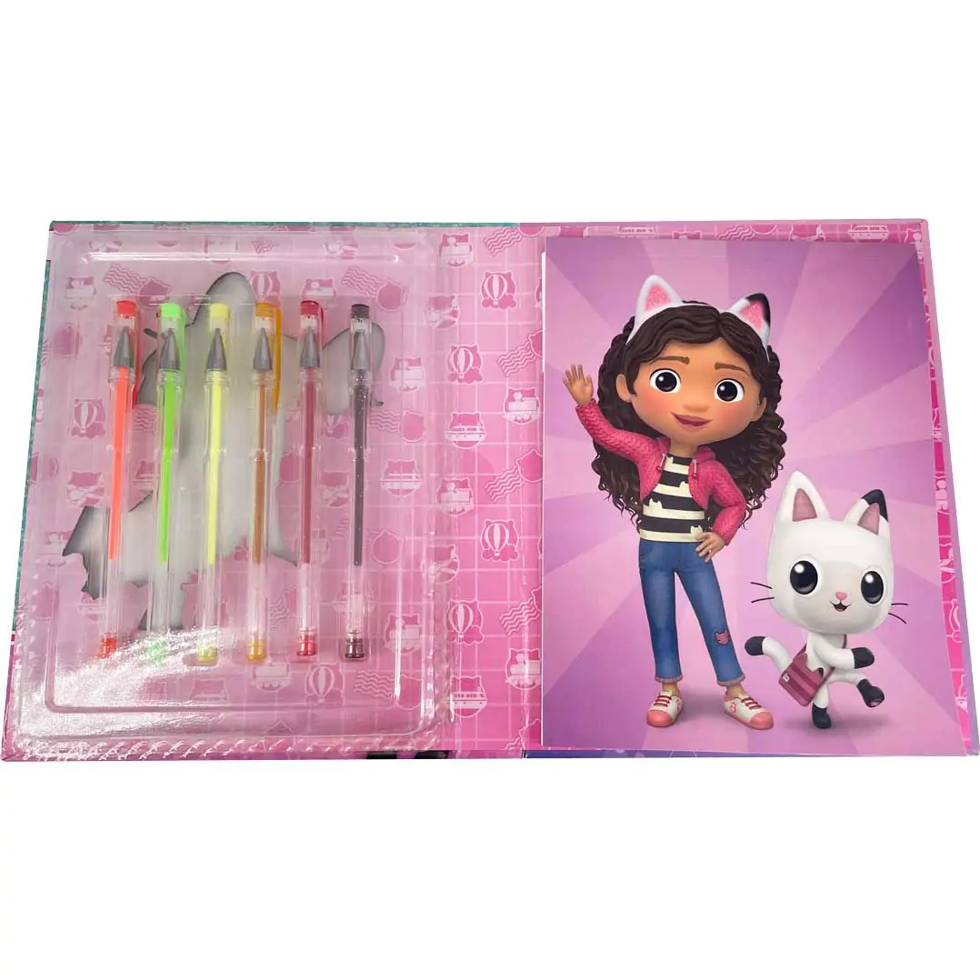 Gabbys Dollhouse Notizbuch + 6 gel pens set termékfotó