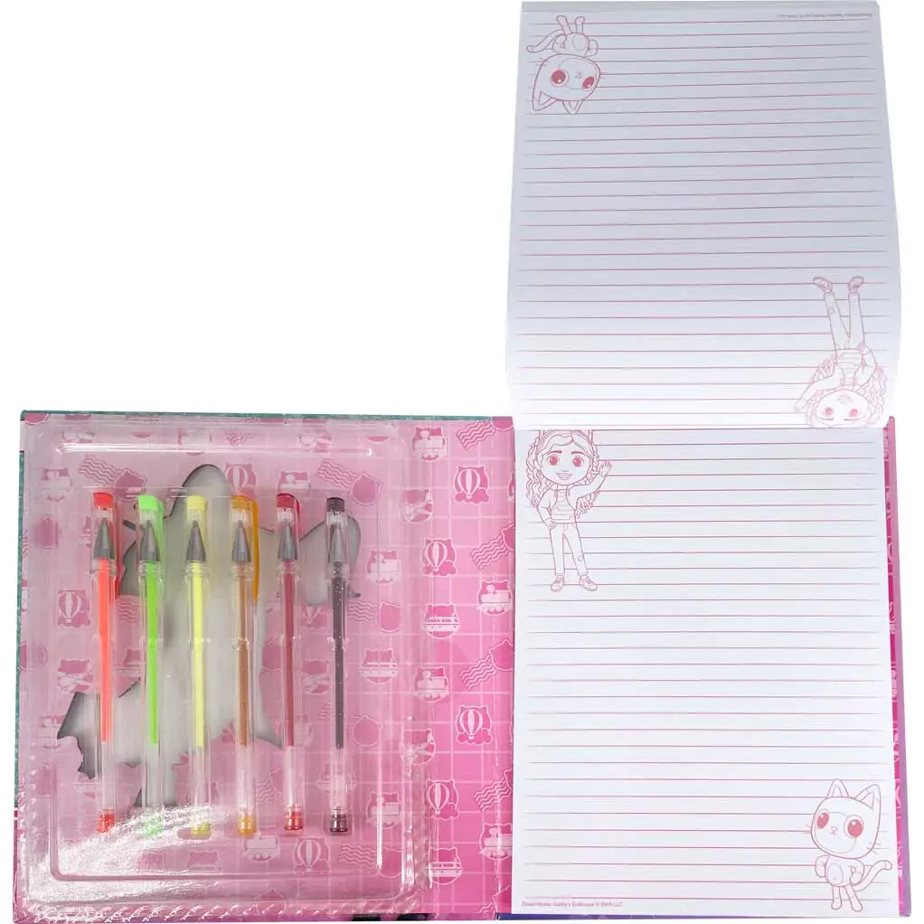 Gabbys Dollhouse Notizbuch + 6 gel pens set termékfotó