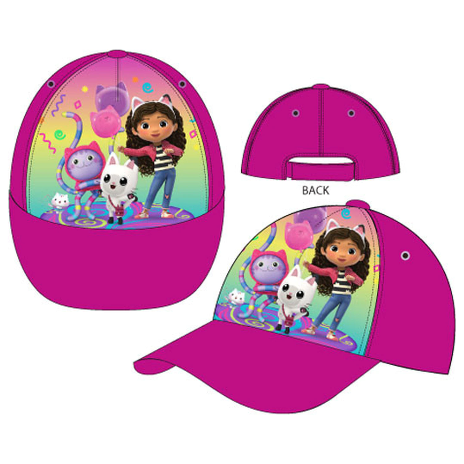 Gabi's Dollhouse Kitty Crew Kinder Baseballkappe 52 cm Produktfoto