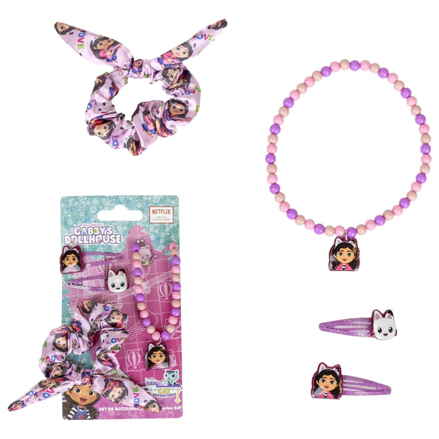Gabi's Dollhouse Love Halskette und Haarschmuck Set Produktfoto