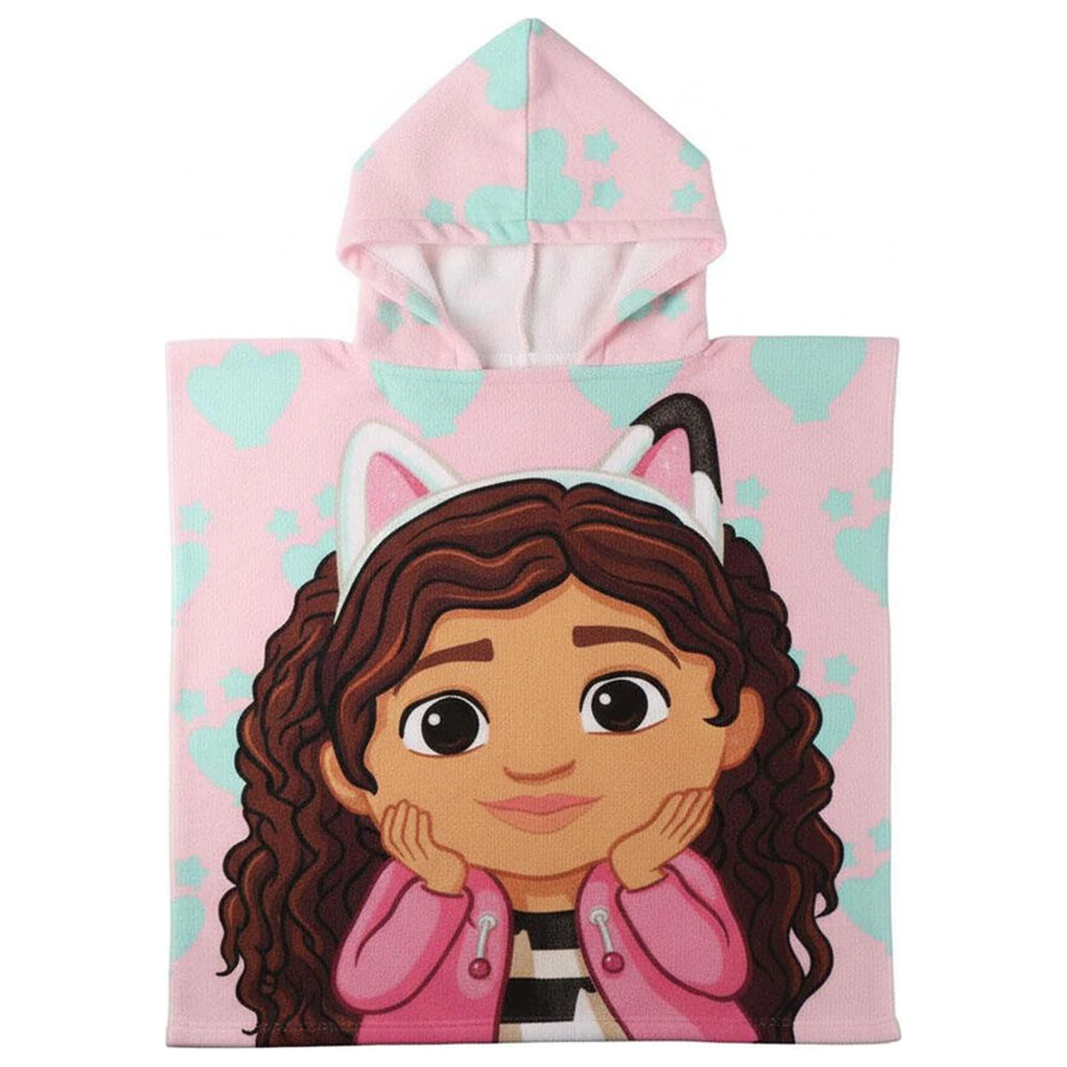 Gabbys Dollhouse Mikrofaser Poncho Strandtuch Produktfoto