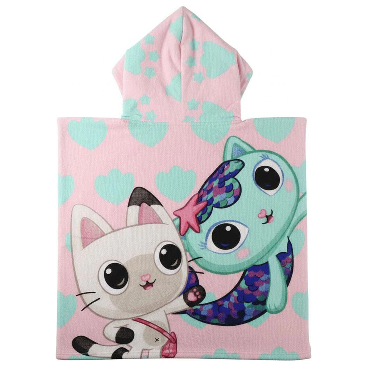 Gabbys Dollhouse Mikrofaser Poncho Strandtuch Produktfoto