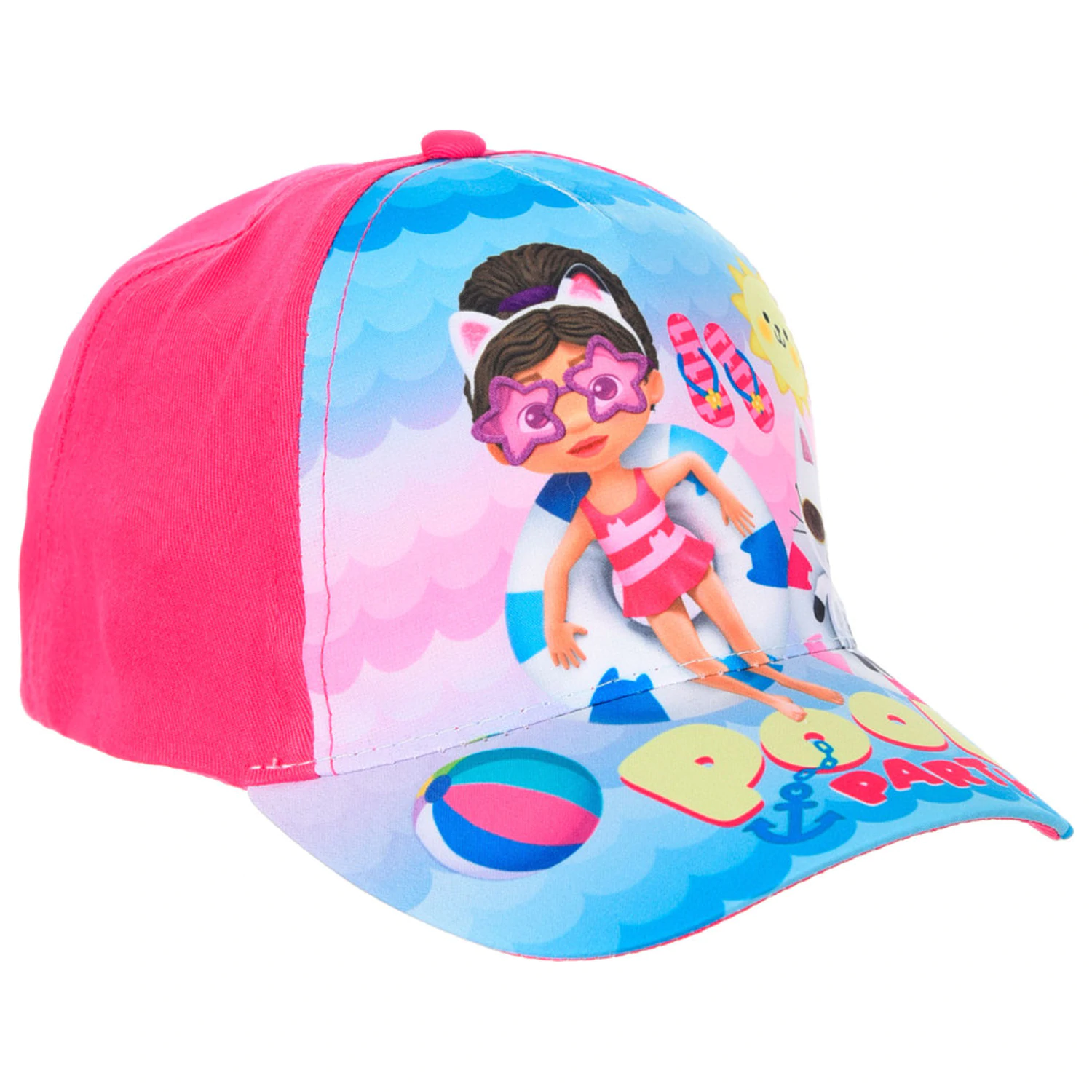 Gabi's Dollhouse Pool Party Pink Kinder Baseballkappe 52 cm Produktfoto
