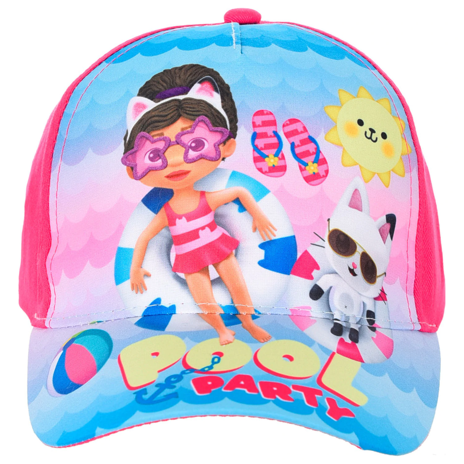 Gabi's Dollhouse Pool Party Pink Kinder Baseballkappe 54 cm Produktfoto