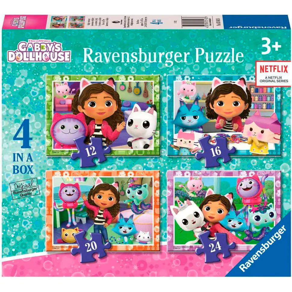 Gabbys Dollhouse Puzzle 12-16-20-24St Produktfoto